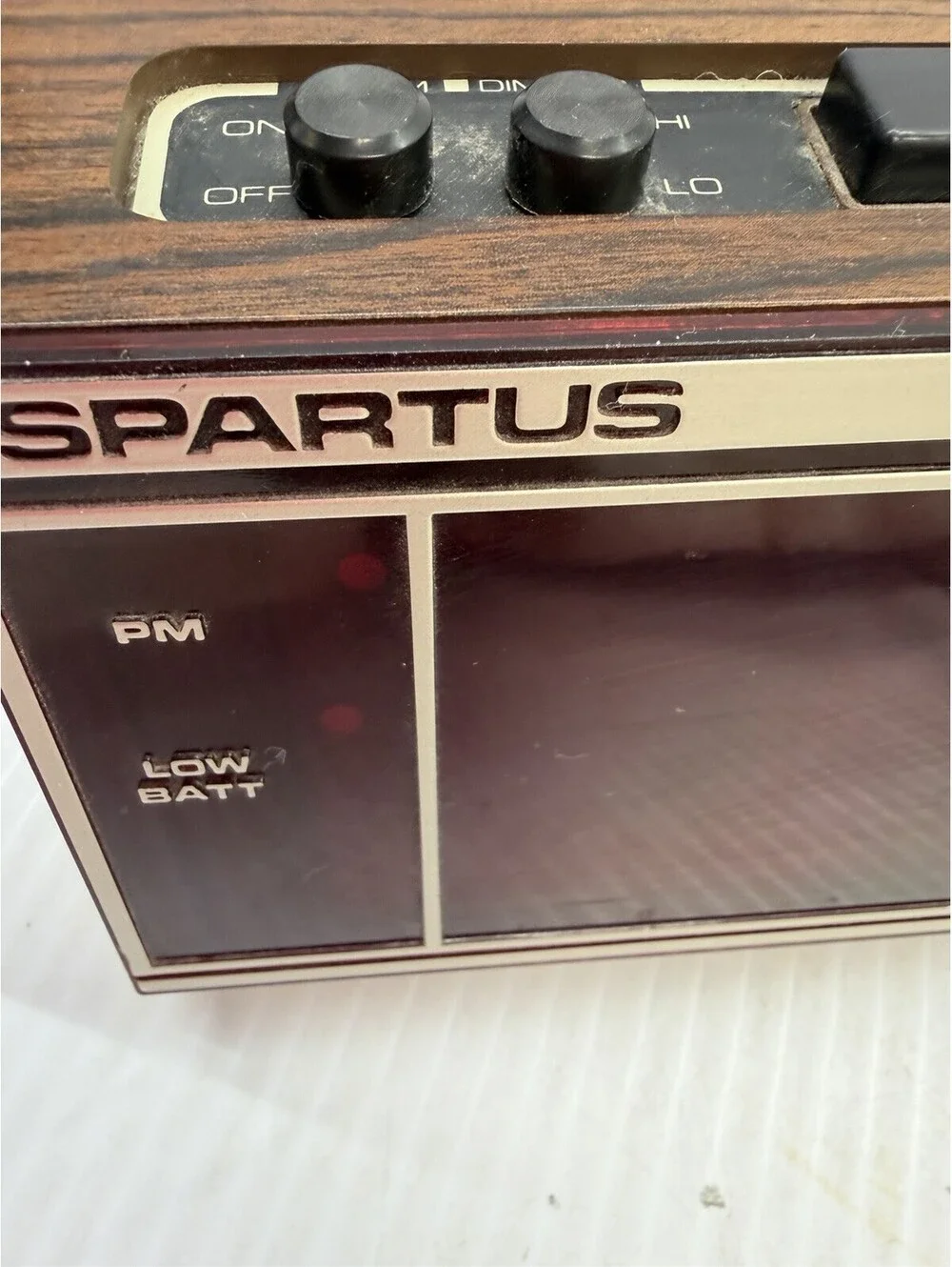 Spartus Electronic Digital Alarm Clock Model 1099 Retro Large Display